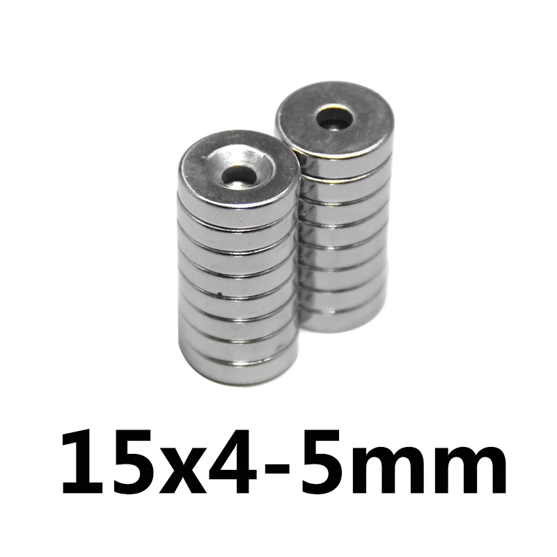 20/50/100 шт Сверхмощный магнит Неодимовый Диск 15x4 5mm неодимовый 15*4 мм (ширина)/5
