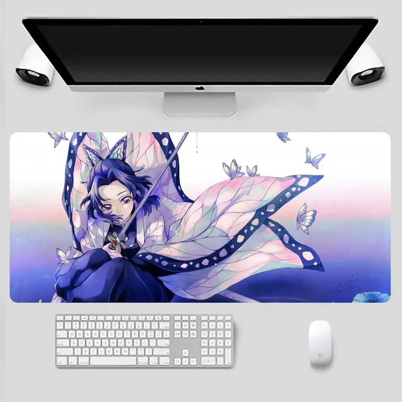 

Kimetsu No Yaiba Speed Mice Retail Small Rubber Mousepad Game Office Work Mouse Mat pad X XL Non-slip Laptop Cushion mouse pad