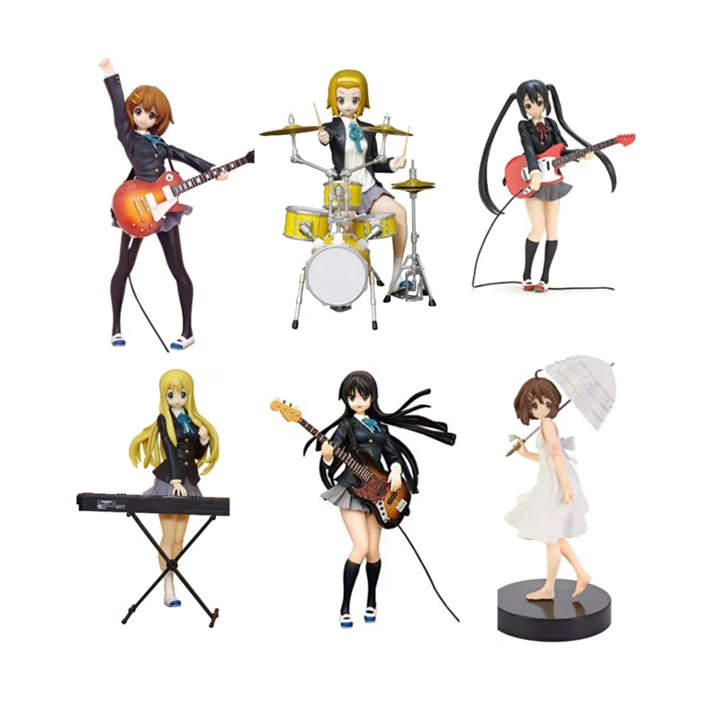 bandai banpreto k on sq hirasawa yui akiyama mio tainaka ritsu kotobuki tsumugi nakano azusa anime toys figure free global shipping