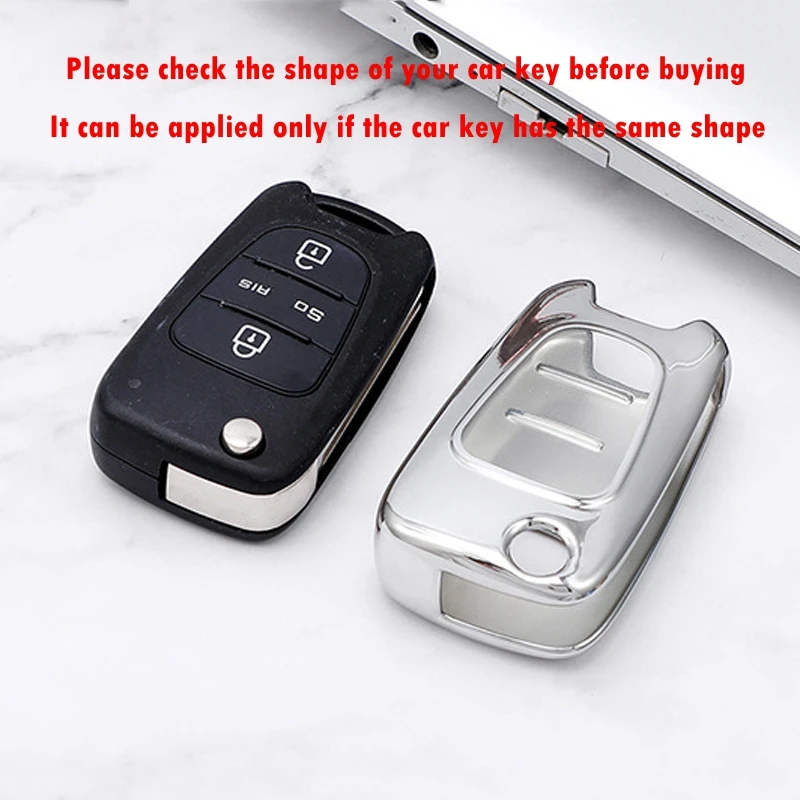 

Car Key Protection Cover, for Hyundai Ix35 SONATA Verna Car Remote Control Key TPU Shell Decoration