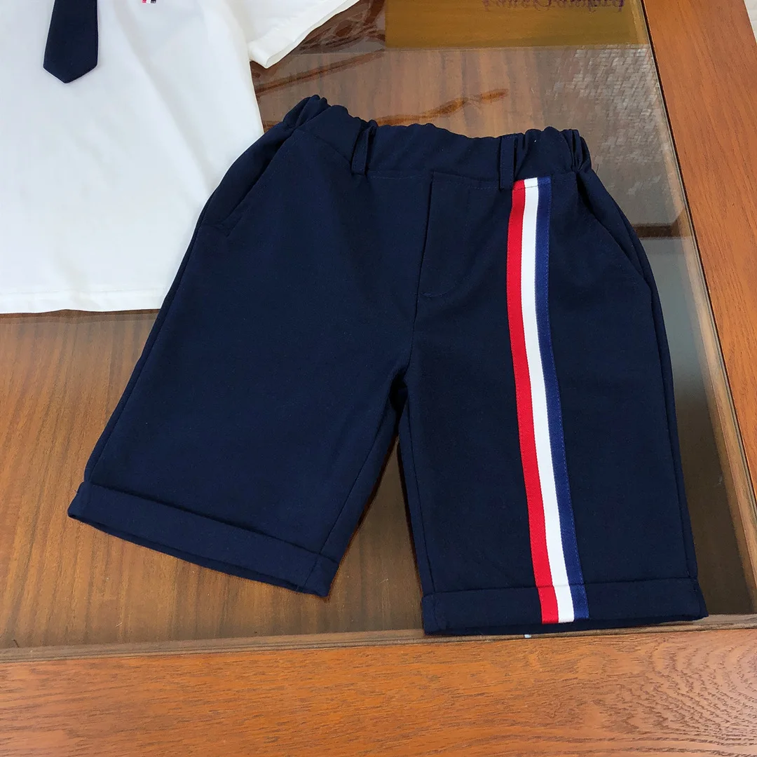 

Boys Sets 4 to 14 Years Clothing Summer 2021 New Handsome For Kid Short Sleeve Polo Shirt+Pant 2Pcs Baby Brand Designer Clothes