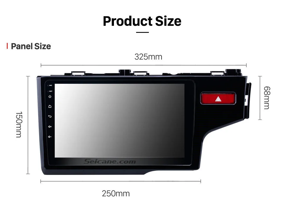 Seicane 2Din Android 9,0 HD 10," авто радио gps Navi мультимедийный плеер сенсорный головное устройство для HONDA JAZZ/FIT
