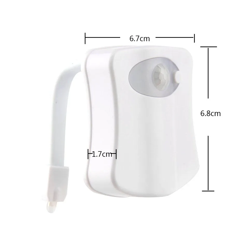 Светильник для туалета водонепроницаемый с датчиком движения 8 цветов | Лампы и