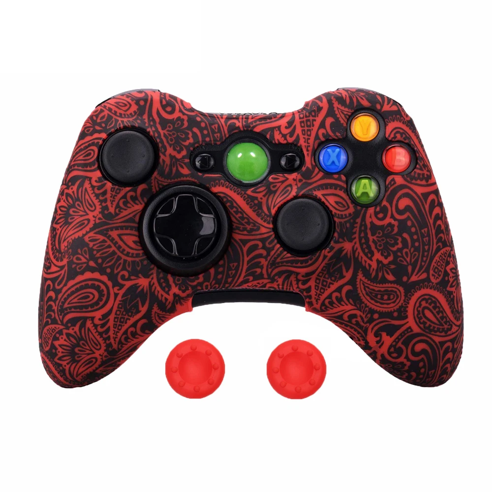 ZOMTOP защита для переноса воды с принтом кожи для Microsoft Xbox 360 проводной/беспроводной контроллер силиконовый чехол Крышка крышки