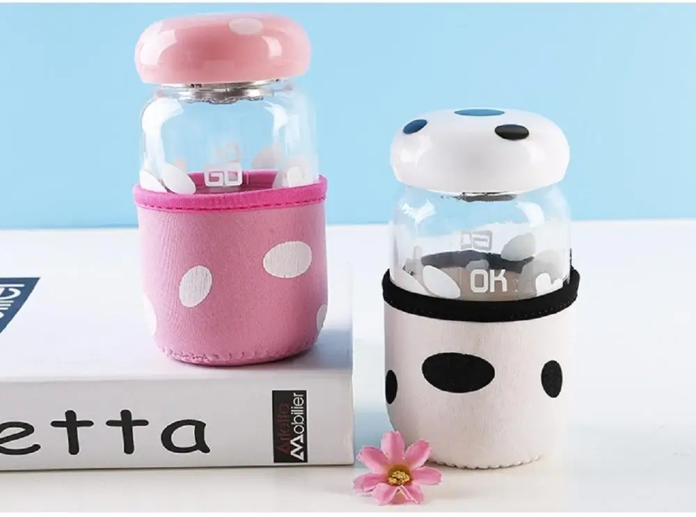 Новый творческий милый гриб Стекло девушка мультфильм Корейский путешествия