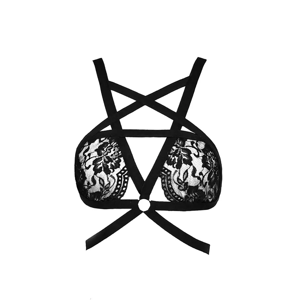 Сексуальное женское белье эротическое Бандажное кружевное нижнее без косточек