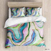 flow color texture series colorful bedding duvet cover pillowcase single double large king quilt cover king size bedding set