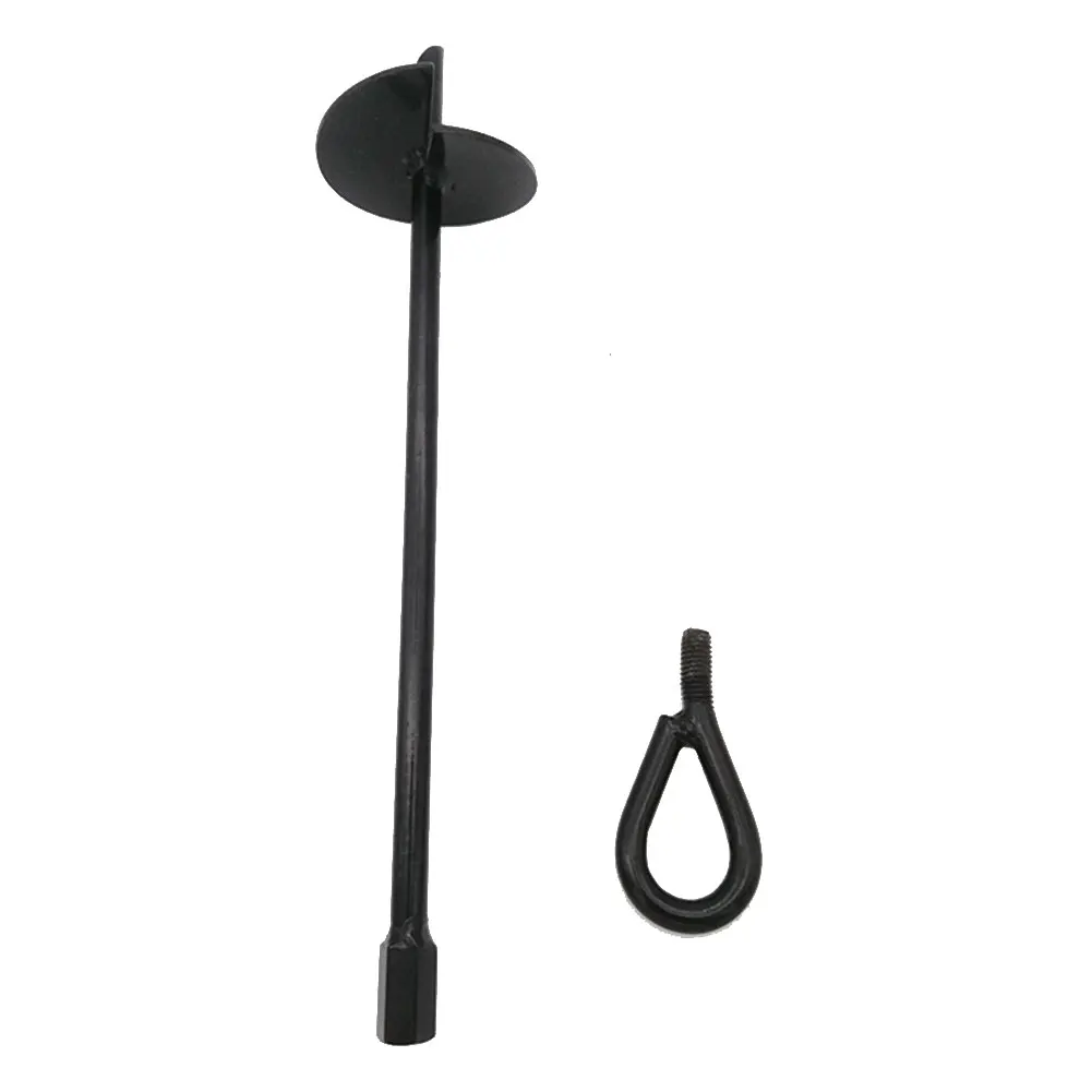 

4pcs 15inch Heavy Duty Steel Garden Outdoor Camping Ground Anchor Canopies Orchard Tent Pegs Fixed Trampoline Drill Accessories