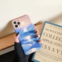 art retro oil painting landscape phone case for iphone 11 pro max xr x xs max 7 8 puls se 2020 cases cute soft silicone cover