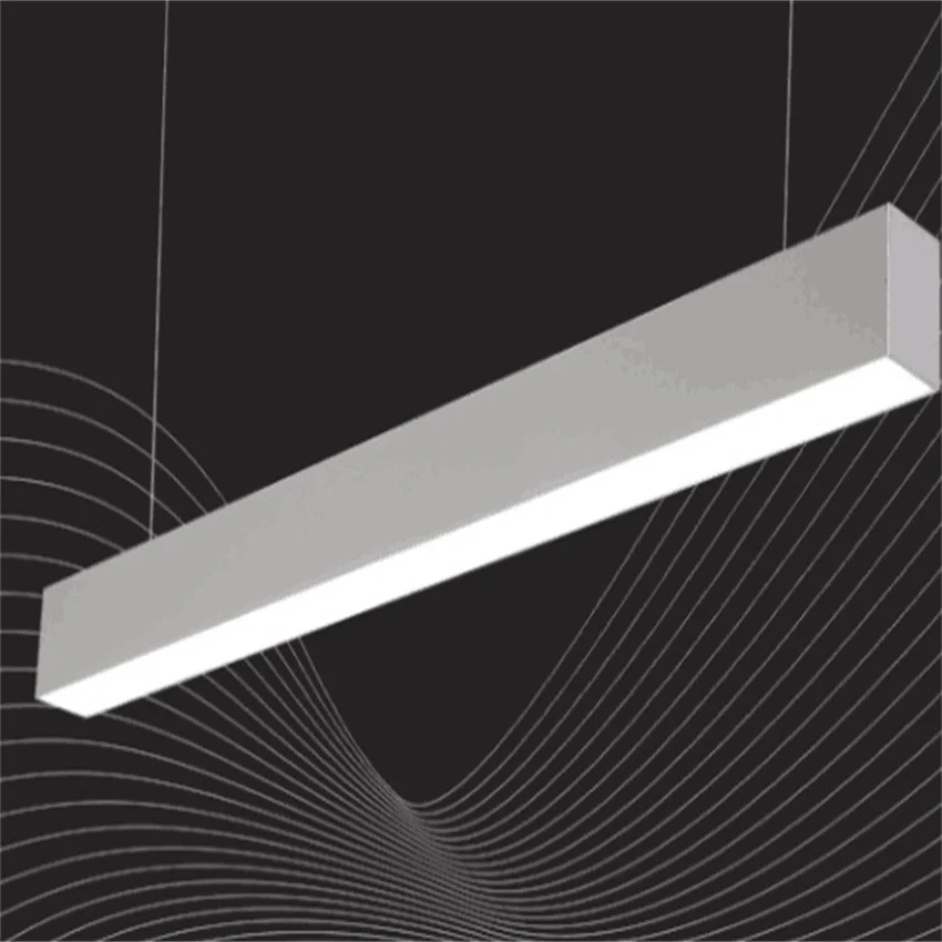 Free Shipping 0-10v dimmable 1200mm 1500mm 30w 40w Warehouse Supermarket Linkable Pendant LED Linear Light 4000k 6000k color | Освещение