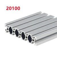 2pcslot 100 500mm 20100 aluminum profile extrusion length linear rail 200mm 400mm 500mm for diy 3d printer workbench cnc