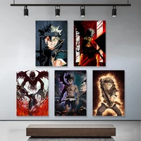 wall art home decor japan fighting anime canvas paintings black clover pictures hd prints character modular poster for bedroom
