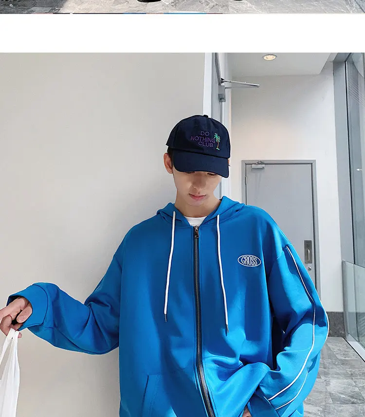 LAPPSTER Tracksuit мужской спортивный костюм осень мужские модные брюки комплект из двух предметов Мужской боковой полосатый Бомбер куртка пальто