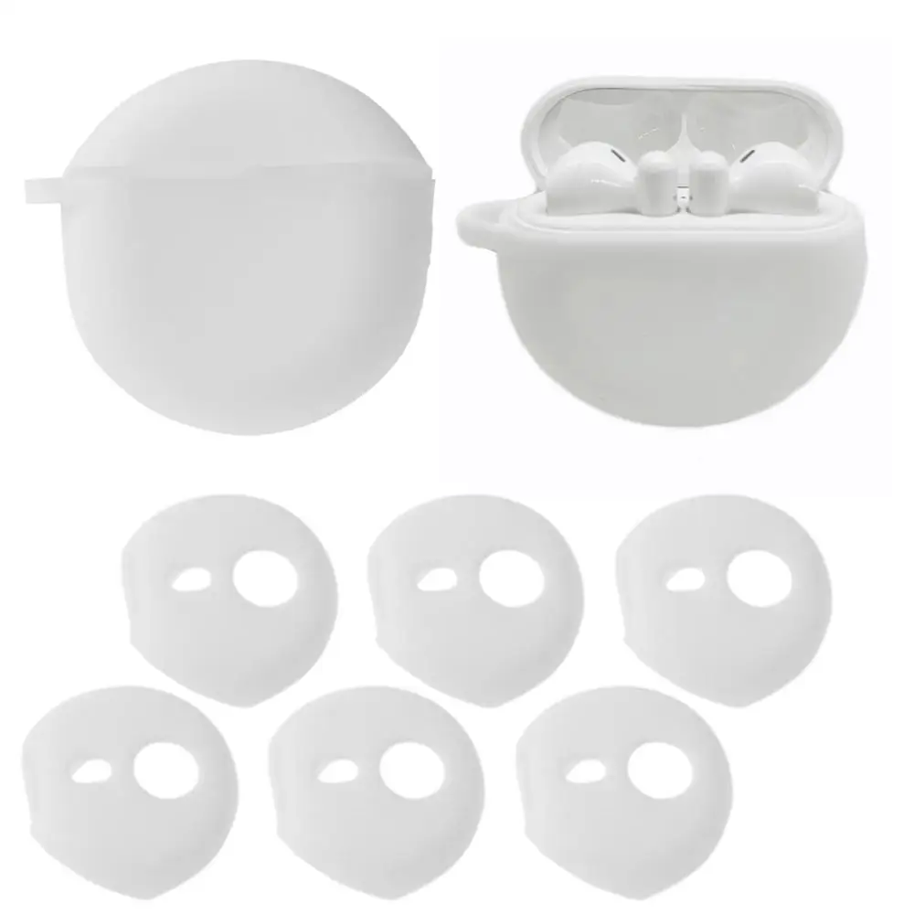 

1Set Earphone Cover Ear Pads Earbuds Silicone Case Anti-shedding Ear Plugs Cap In-Ear Eartips for Huawei-freebuds3 Headphone