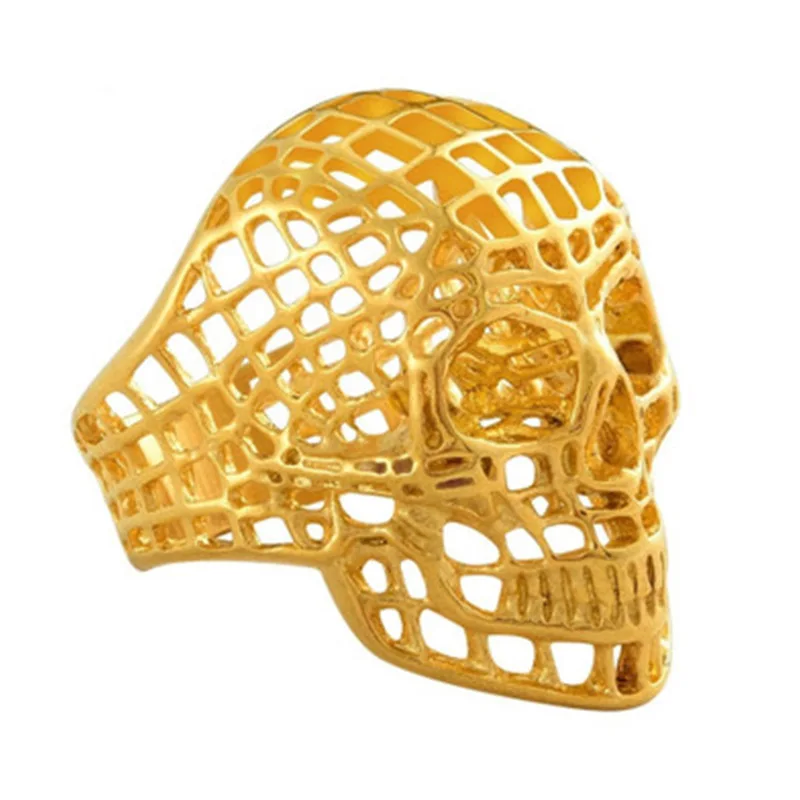 Мужское кольцо в стиле ретро CHUHAN хип-хоп из сплава титана панк с отверстиями