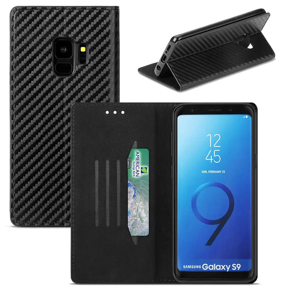 LAPOPNUT Buiness кожаный чехол для Samsung Galaxy S9 Plus S10 Lite S20 Ultra 5G S8 S10e S7Edge из углеродного