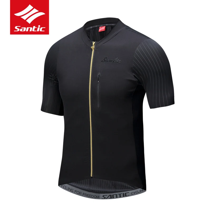 

Santic 2018 New Professional Men Cycling Short Sleeve Jerseys Breathable Imported Italian Fabric Cuffs MTB Road Bike Jerseys