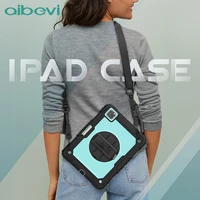 aibevi for ipad case pro 4 12 9 2020 for ipad pro 11 2020 case with pencil holder cover mini 4 5 smart case rotate hand strap