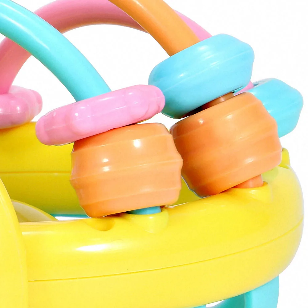 1pc Soft Rubber Cartoon Bee Musical Rattles Toddler Development Educational Toys Interactive Rattle Baby Bed Mobile Music