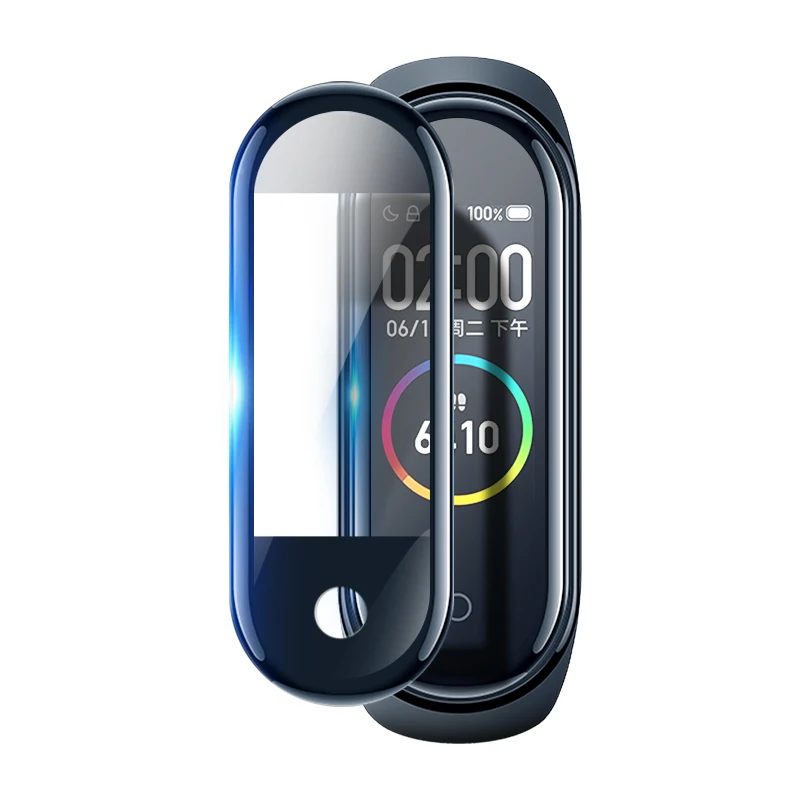 Мягкая защитная пленка для Mi Band 4 NFC Smart protector MiBand ремешок из стекла (не закаленное