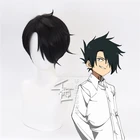 Парик Cos Ray из черных волос, парик из аниме Обещанный Невер для косплея, синтетический парик для косплея, 25 см