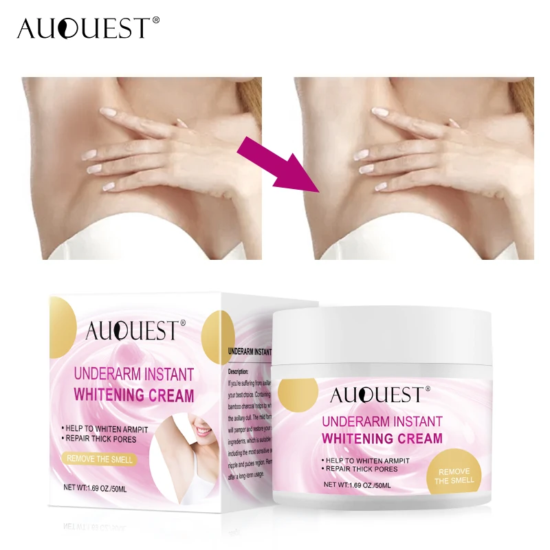 

AUQUEST Body Whitening Cream Underarm Armpit Whitening Cream Private Legs Moisturizing White Skin Carekorea 50ml for women care