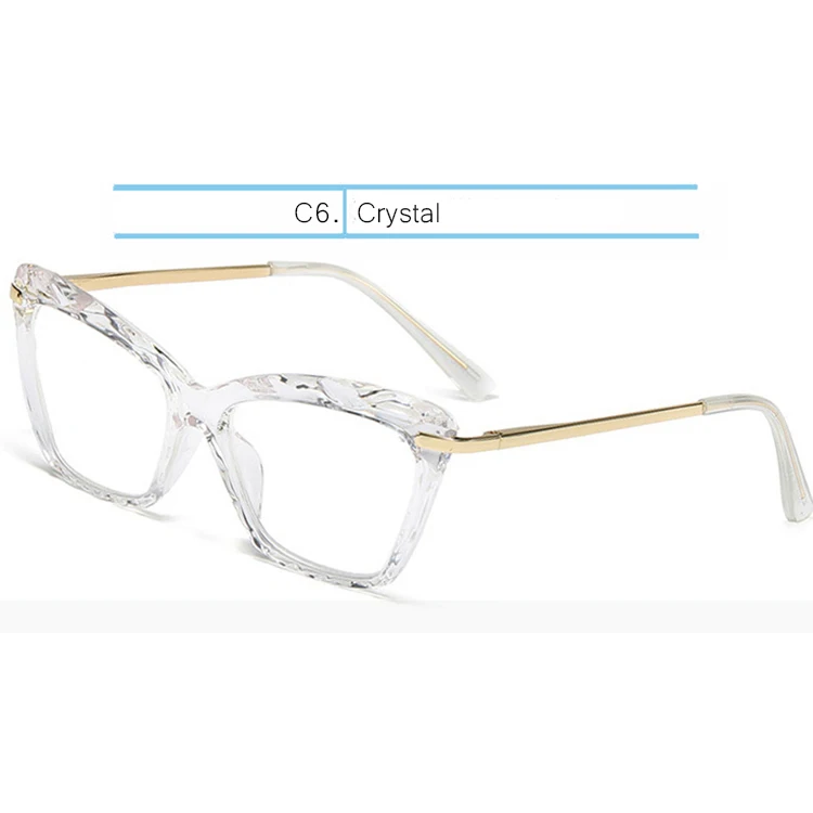Crystal IVSTA Стразы, прозрачная оправа для очков, Женская оптическая Сексуальная кошачий глаз, Бабочка, модный бренд, сексуальная прозрачная розовая близорукость по рецепту, ретро - Цвет оправы: Crystal