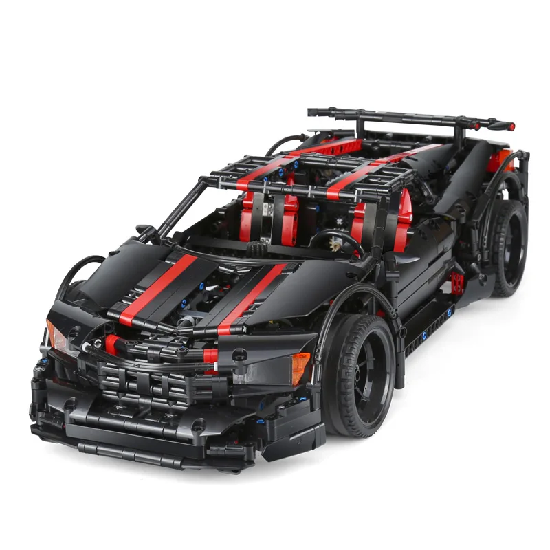 DHL 07003 техника Модель автомобиля игрушки MOC Assassin X19 спортивный автомобиль набор строительных блоков Кирпичи Модель автомобиля игрушки Дети Рождественские подарки