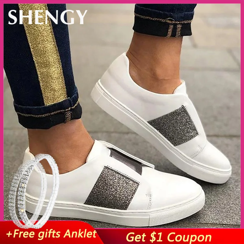 

Женские туфли на плоской подошве, лоферы из искусственной кожи, дышащие, повседневные, Лоскутные, размера плюс