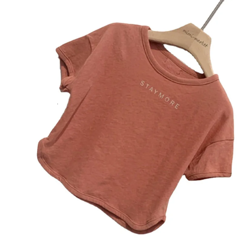 Футболка летняя новая стильная Корейская тонкая хлопковая для мальчиков и