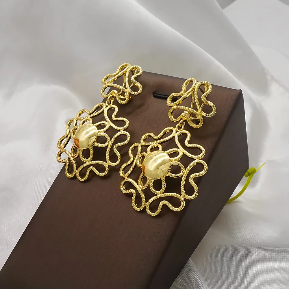 Модные висячие серьги-подвески для женщин эффектные геометрические серьги в