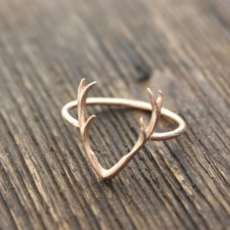 1 шт в форме рога модные кольца качественные медные для женщин серебряное Золотое