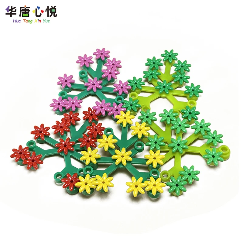 

Аксессуары MOC Plant, семь лепестков цветов 93081e 10 шт./компл., строительные блоки, развивающие игрушки, детская часть, подарок, искусственная игру...