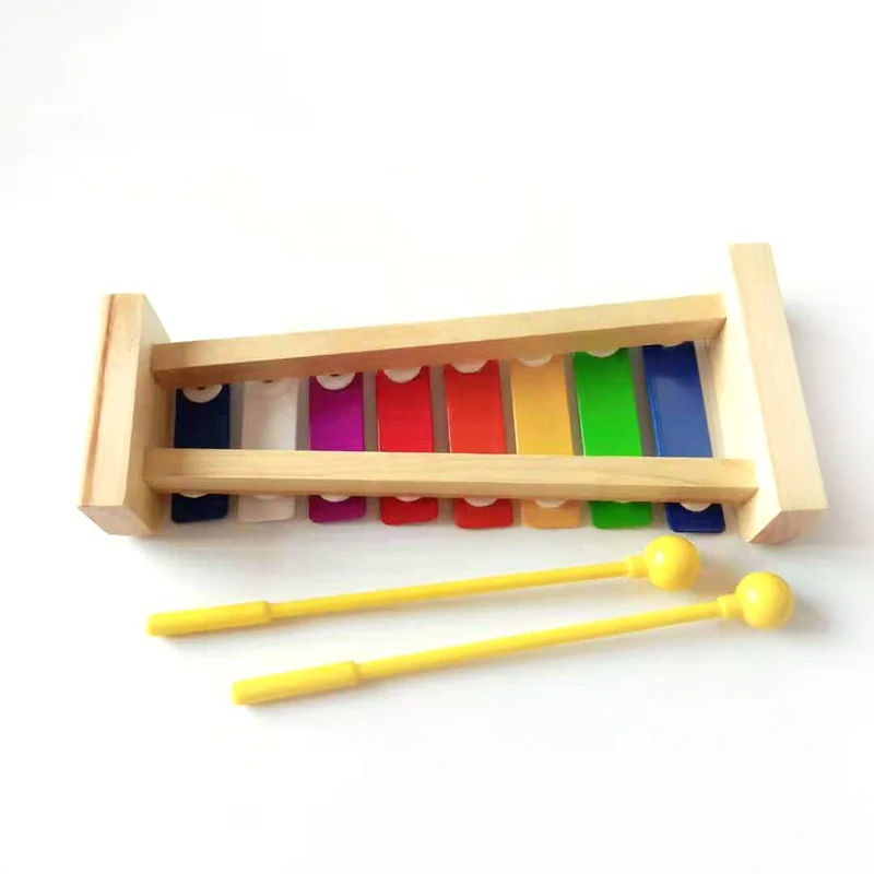 8 клавишных ксилофона Детские Музыкальные инструменты ноксы на пианино