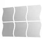 6 шт., съемные зеркальные наклейки на стену