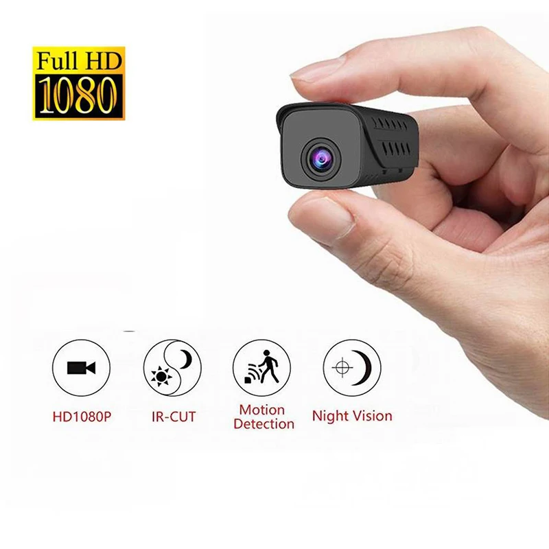 Беспроводная WiFi мини камера HD 1080P Домашняя безопасность P2P портативная микро