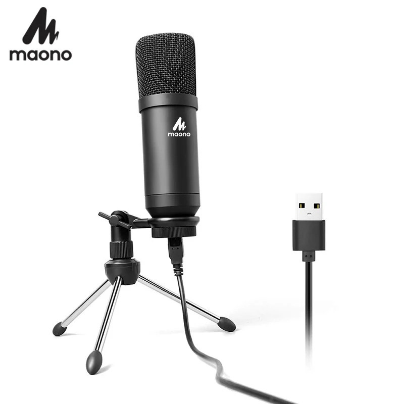 MAONO A04TR USB микрофон комплект 192 кГц/24 бит компьютерный кардиоидный микрофон Подкаст конденсаторный микрофон для ПК караоке YouTube игровой