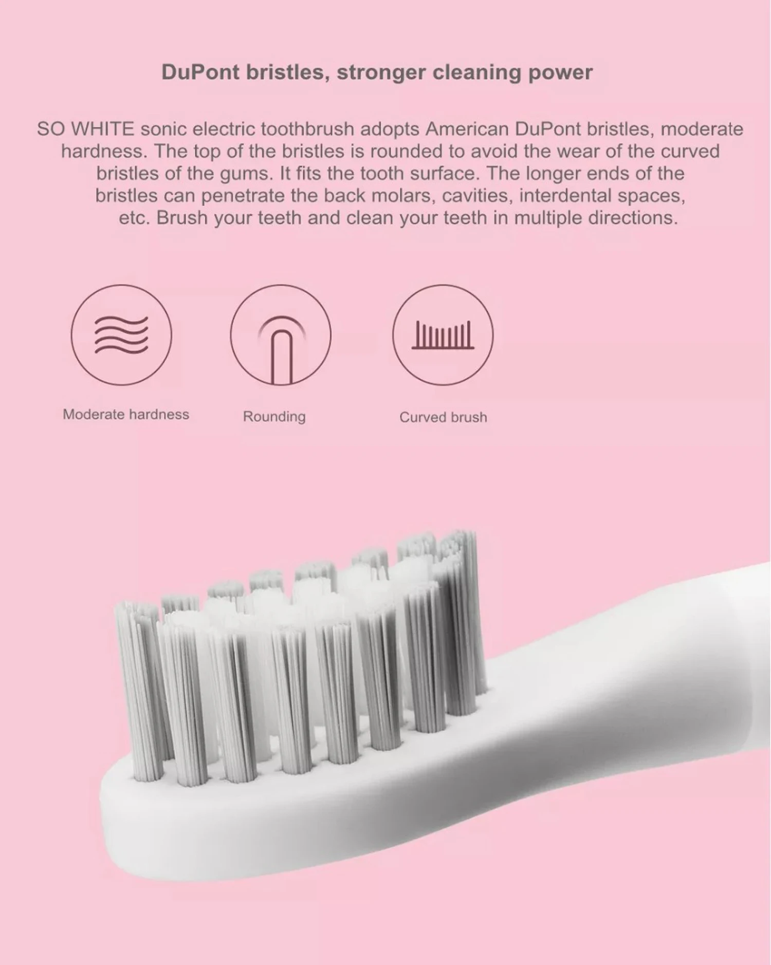 Оригинальная XIAOMI Mijia soocas SO WHITE звуковая электрическая зубная щетка Беспроводная Индукционная зарядка IPX7 Водонепроницаемая зубная щетка