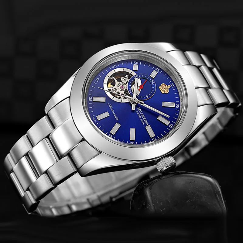 Часы наручные мужские автоматические водонепроницаемые механические