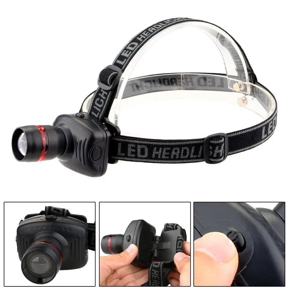 1000 люмен 3 режима Светодиодные фары рыбалка кемпинговый налобный фонарь высокой