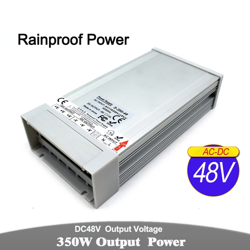 DC 12 В 24 в 36 48 5 300 Вт 350 непромокаемый светильник ing трансформаторы AC DC12V DC24V DC5V
