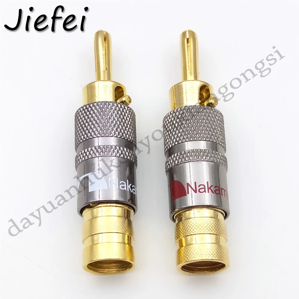 

20pcs 24k Audio 4mm Banana Speaker Plug Screw Lock for 9mm Cable adapter New