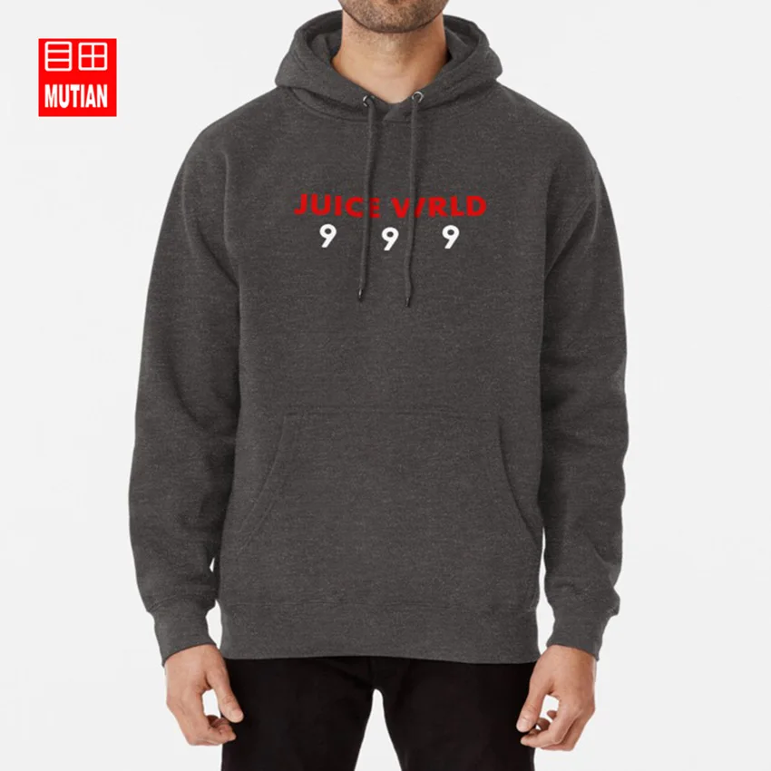 darkgrey-hoodie JUICE WRLD 999 толстовки с капюшоном 999 juice wrld - Цвет: darkgrey-hoodie
