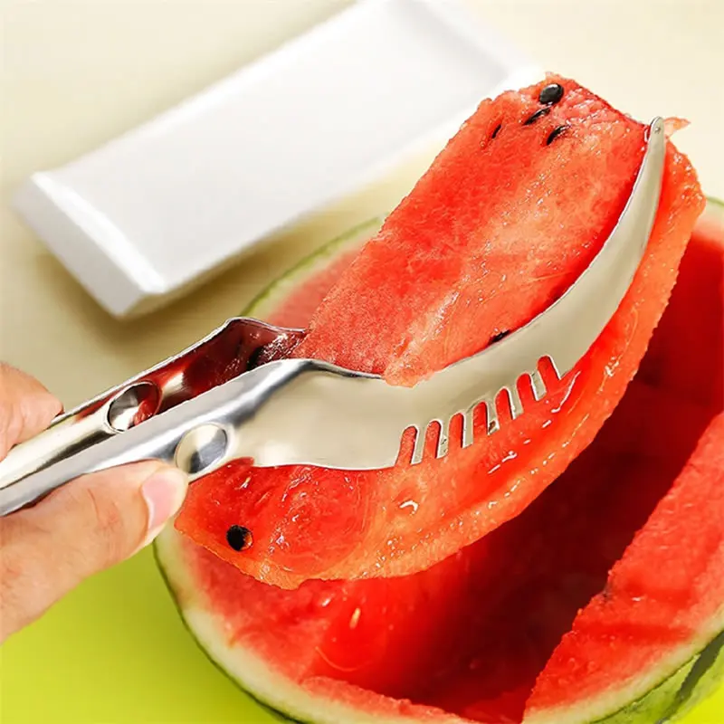 

QueenTime Stainless Steel Watermelon Slicer Multifunctional Fruit Cutter Knife Corer Kitchen Accessories Gadgets Vegetable Tools