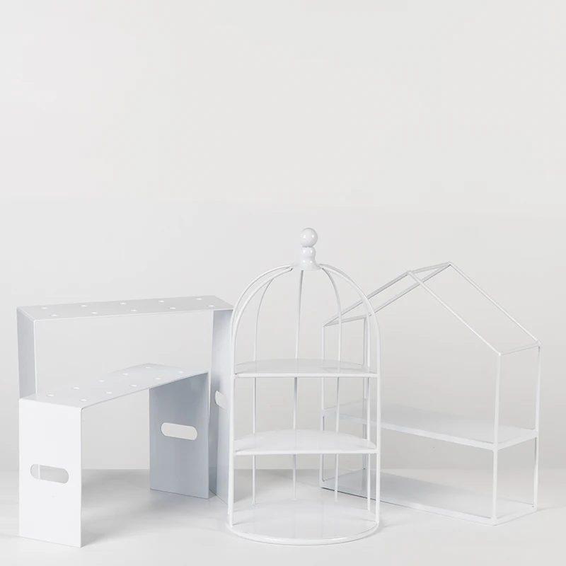 Белые подставки для тортов полный набор кексов пончиков десертов тарелки