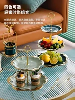 3 layer luxury cake stand fruit tray dishes for serving candy snack serving plate fruit platter for party christmas decor