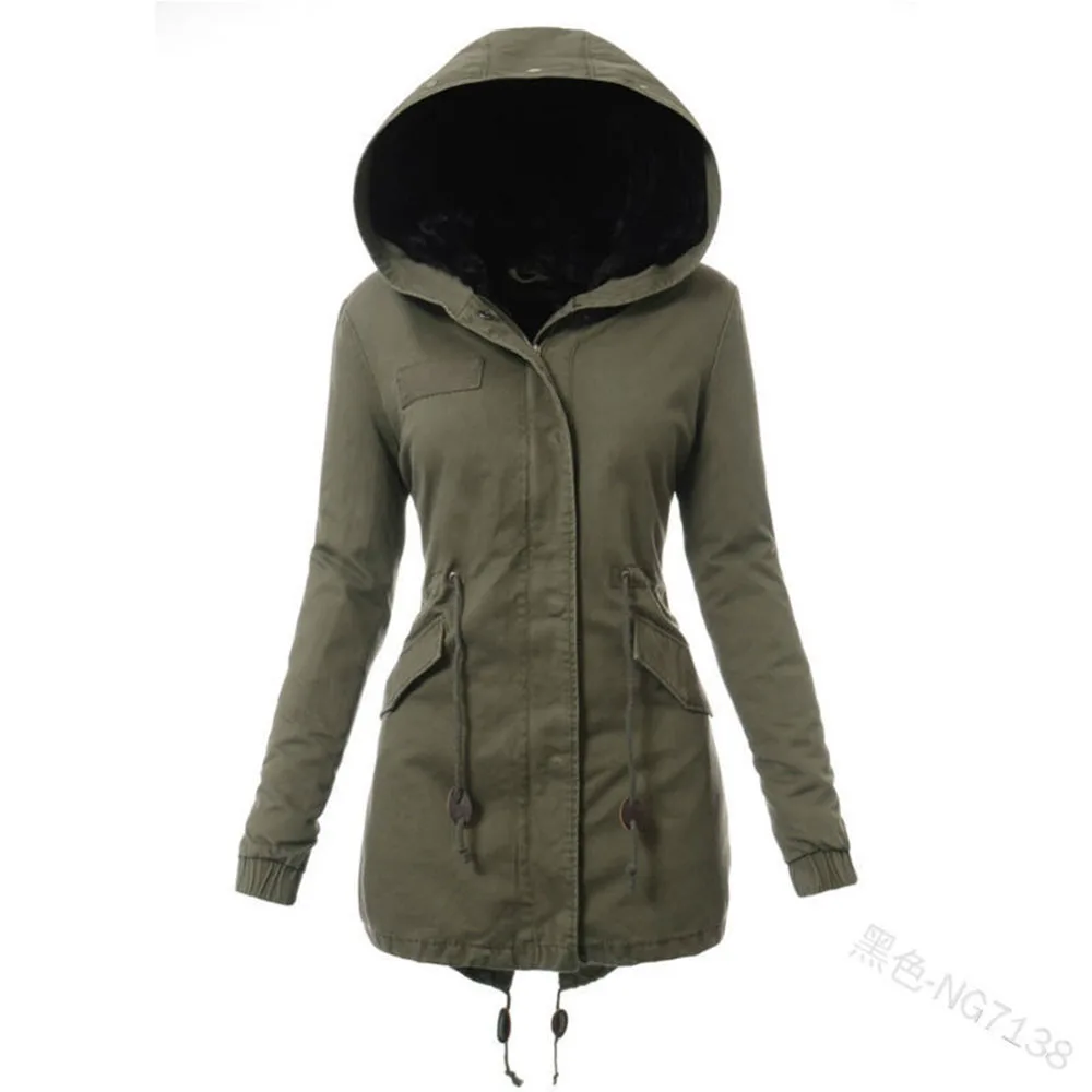 Женская осенне-зимняя теплая черная хлопковая стеганая куртка Готическая