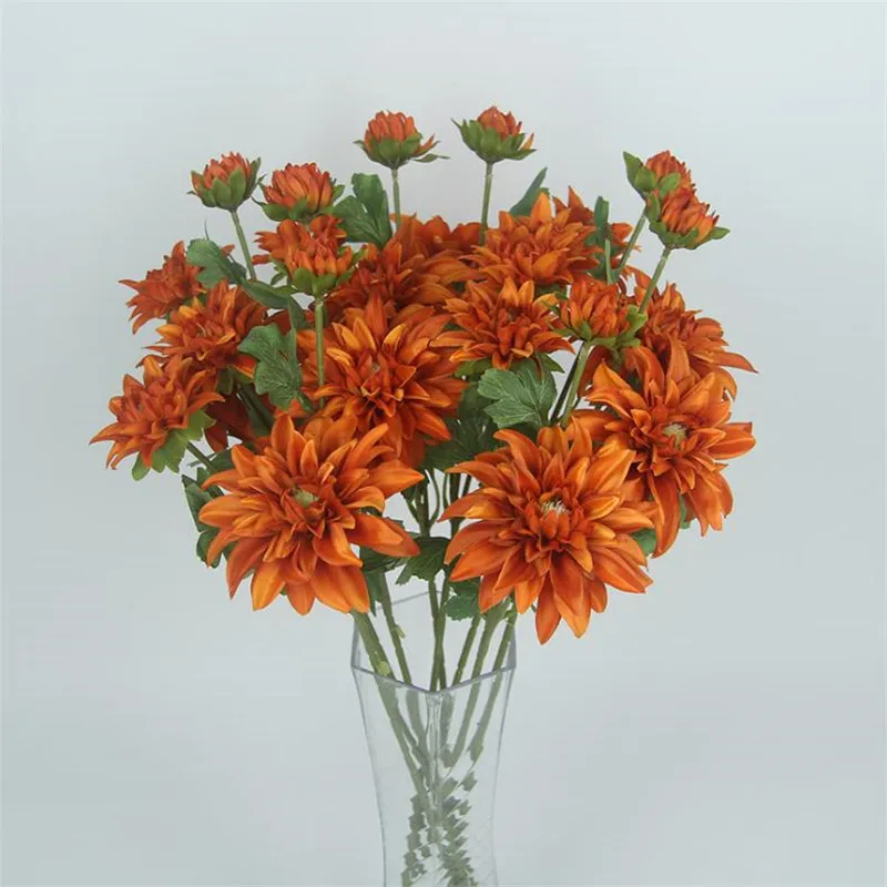 7 шт. поддельные одиночный ствол ромашки (3 головки/шт) 24 &quotДлина моделирования