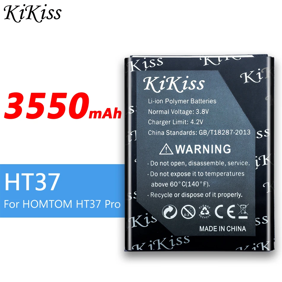 KiKiss Батарея для HomTom HT16 HT17 HT37 HT6 HT20 Pro литий полимерный Мобильный телефон