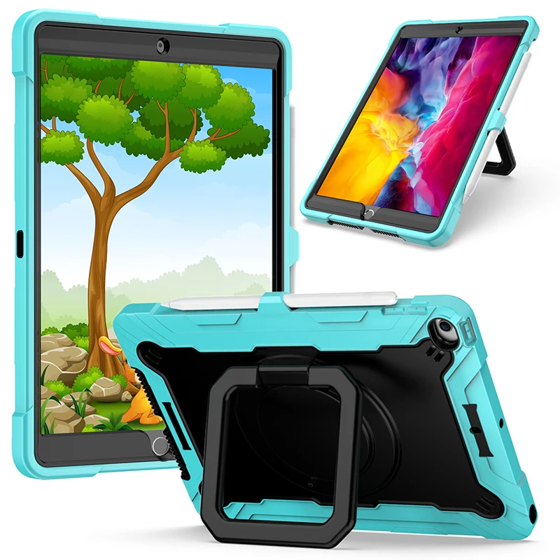 

Гибридный армированный силиконовый симпатичный чехол для планшета Apple iPad 7 4 10,2 Air 3 10,5 2019 8 10,2 2020 противоударный чехол-подставка для планшета
